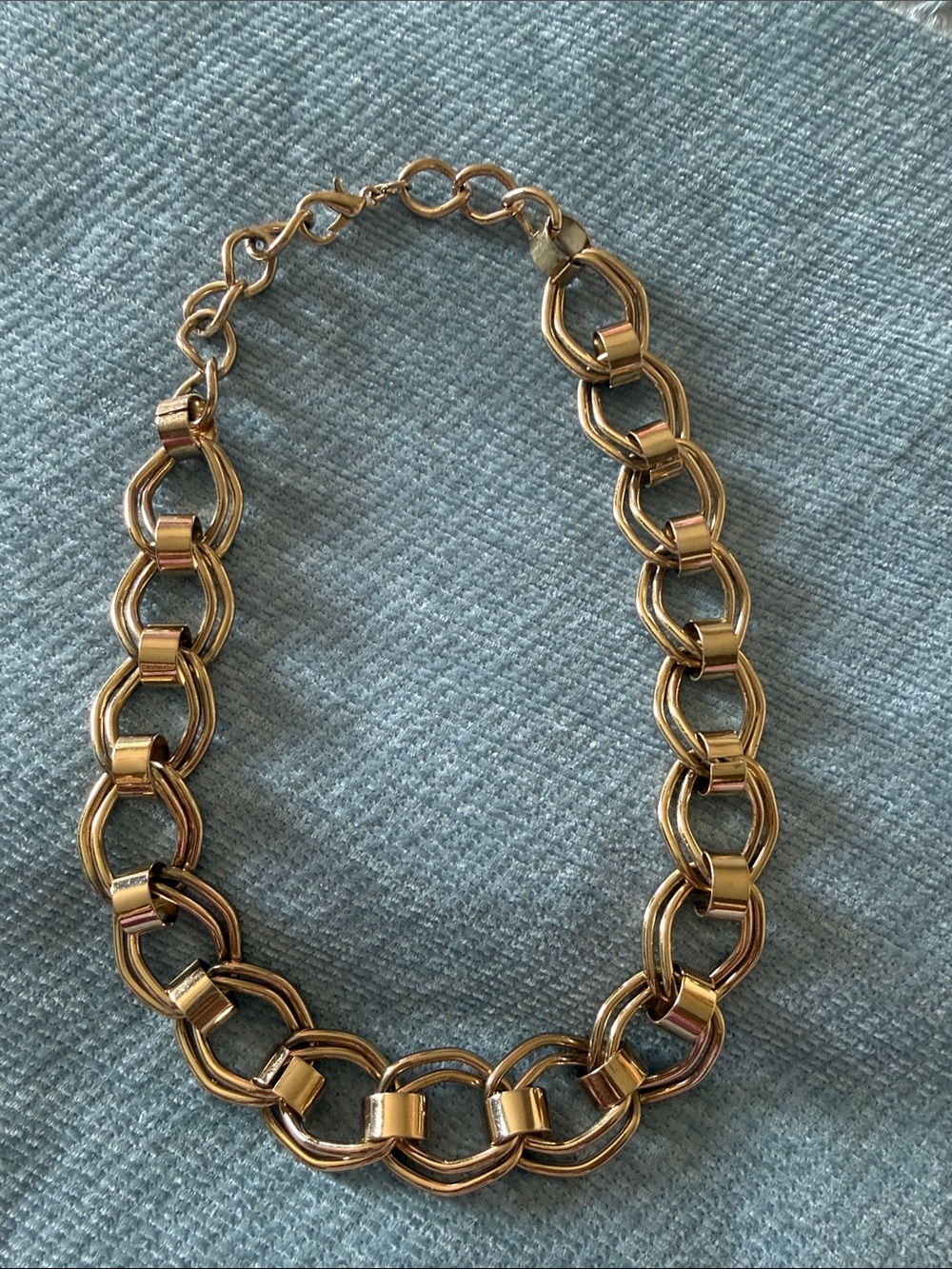Chunky Gold-Tone Cable Chain Necklace